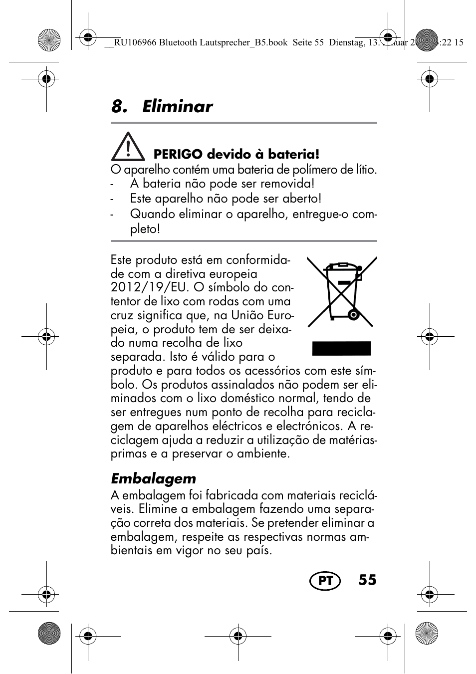 Eliminar | Silvercrest SBL 44 A1 User Manual | Page 57 / 106