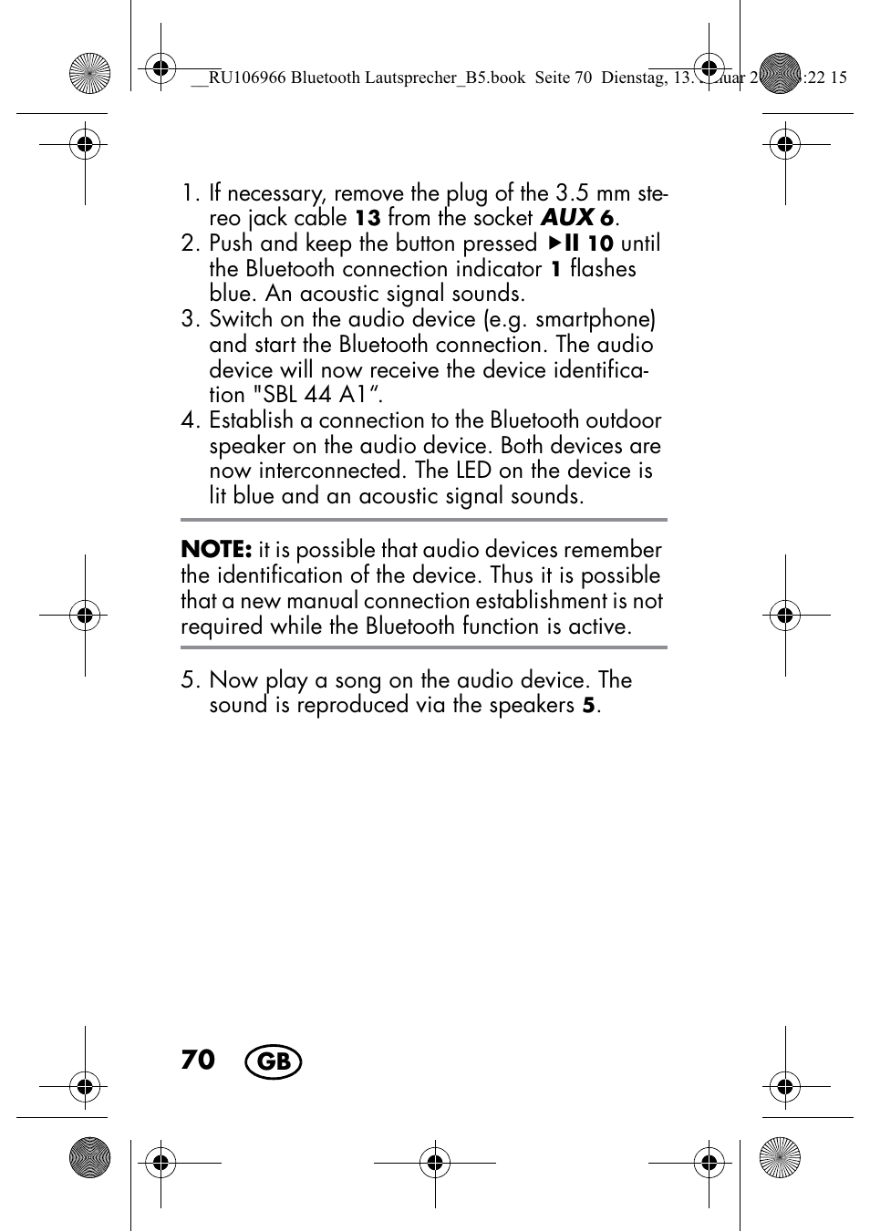 Silvercrest SBL 44 A1 User Manual | Page 72 / 106