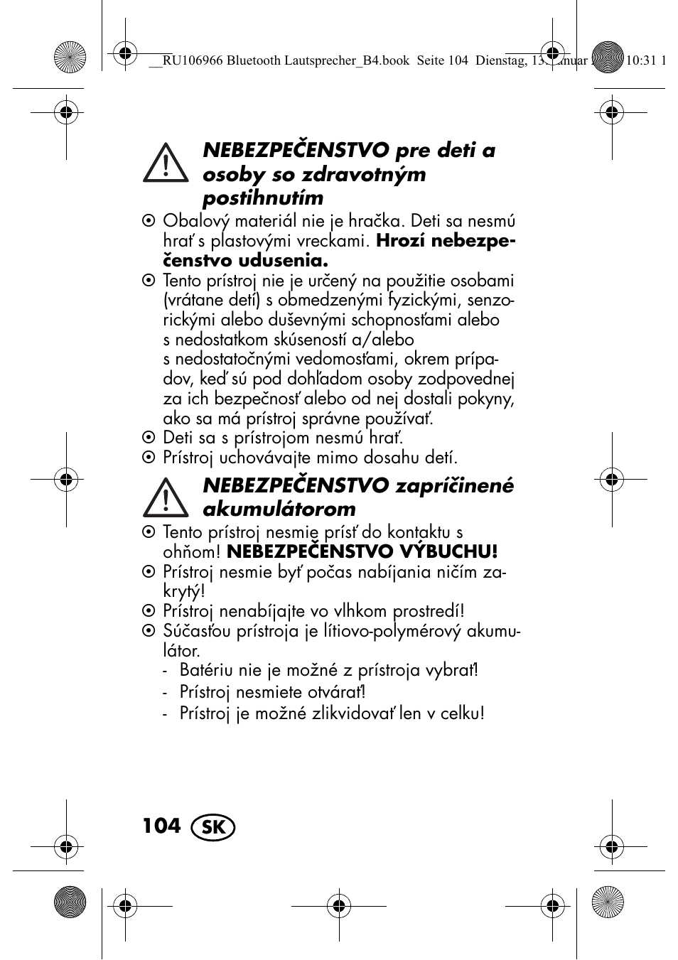 Silvercrest SBL 44 A1 User Manual | Page 106 / 142