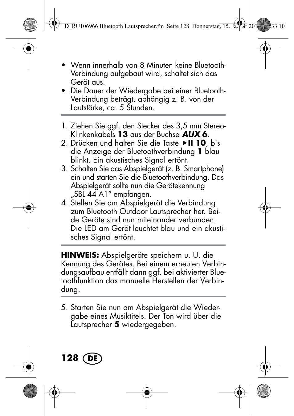 Silvercrest SBL 44 A1 User Manual | Page 130 / 142