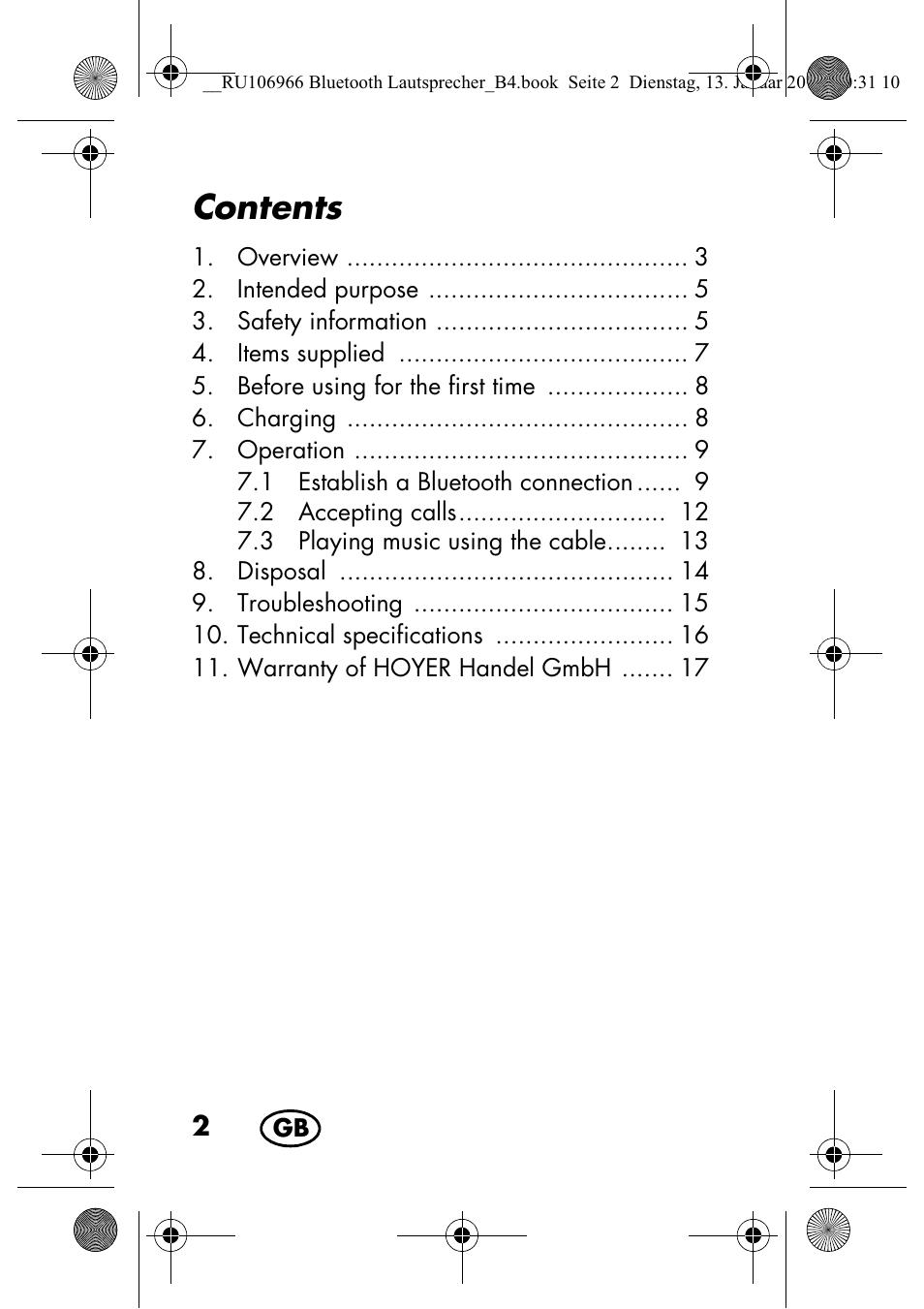 Silvercrest SBL 44 A1 User Manual | Page 4 / 142