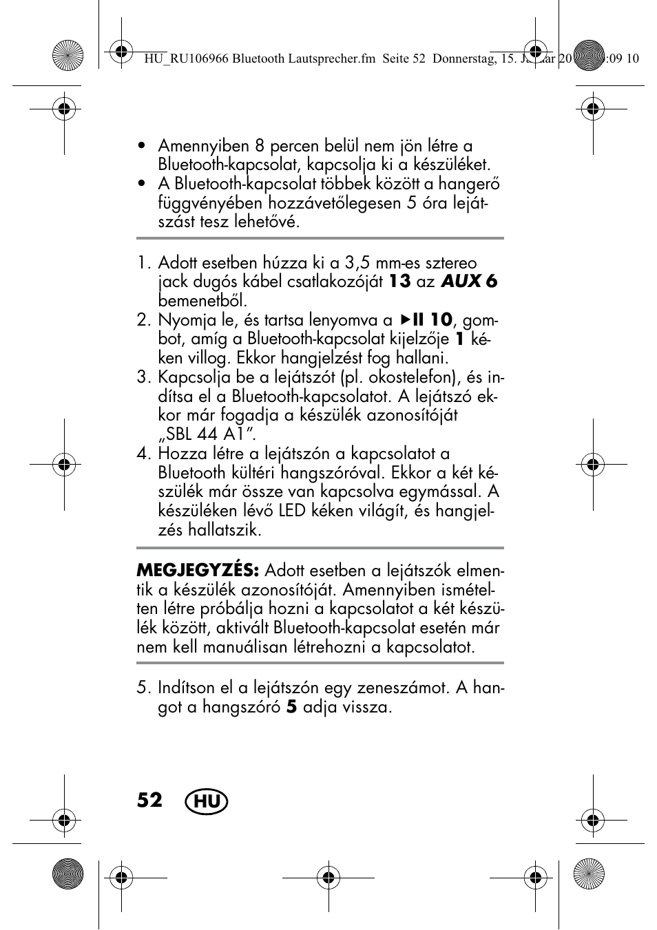 Silvercrest SBL 44 A1 User Manual | Page 54 / 142
