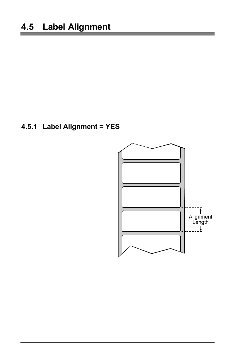 5 label alignment | Datamax E-Class E-4304 User Manual | Page 35 / 80