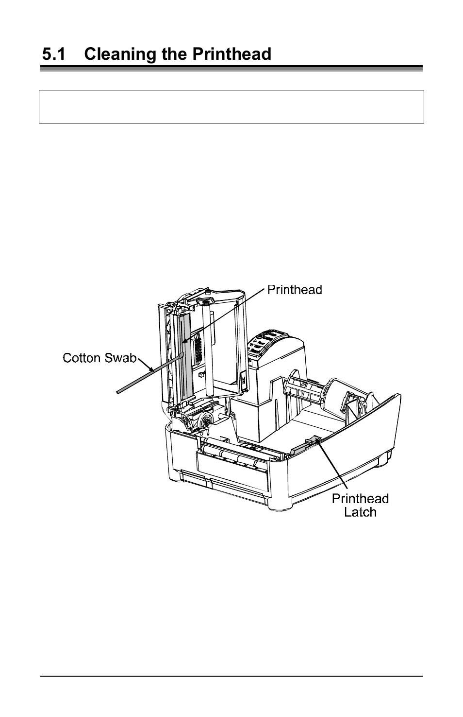 1 cleaning the printhead | Datamax E-Class E-4304 User Manual | Page 49 / 80