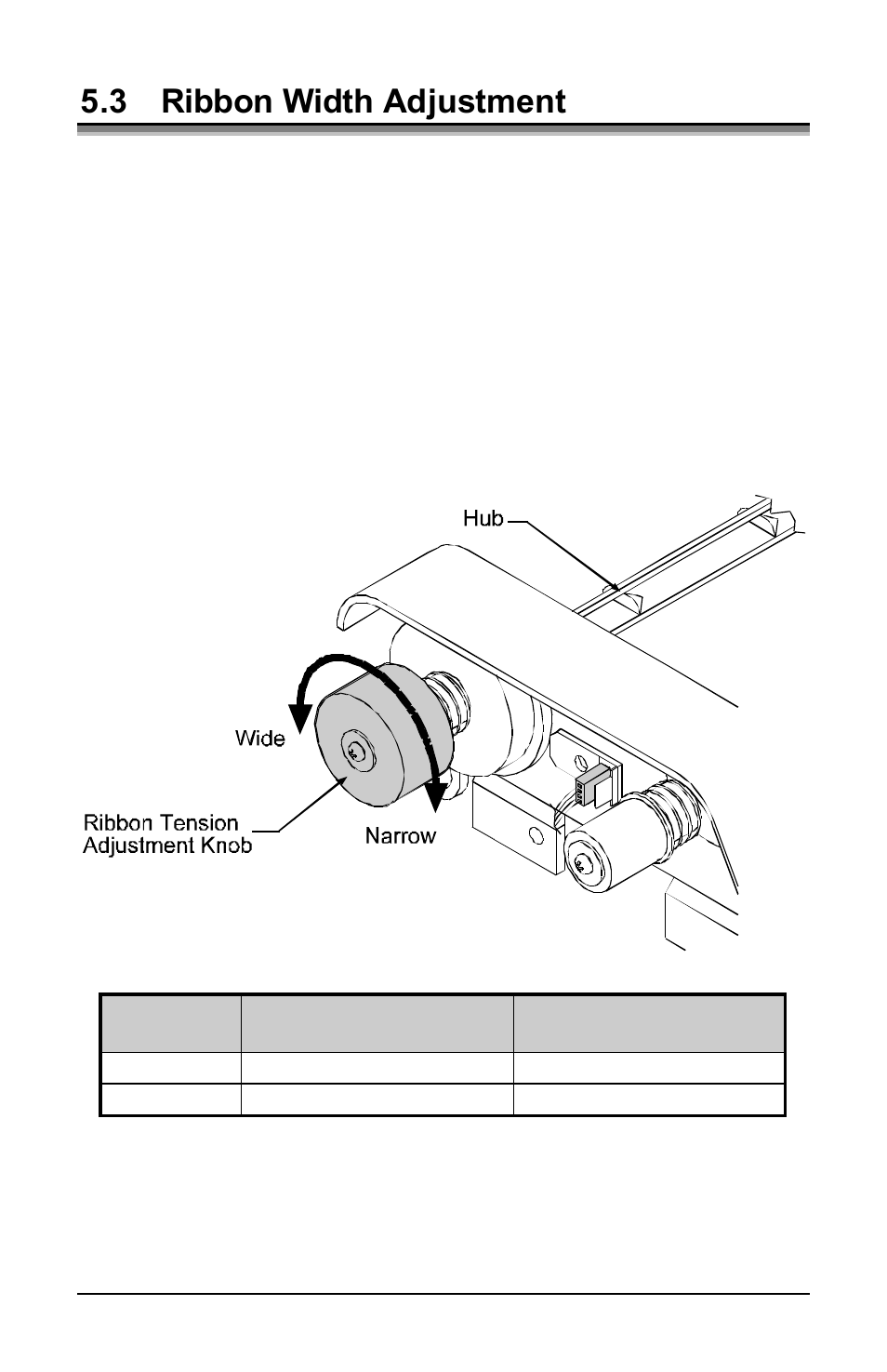 3 ribbon width adjustment | Datamax E-Class E-4304 User Manual | Page 51 / 80