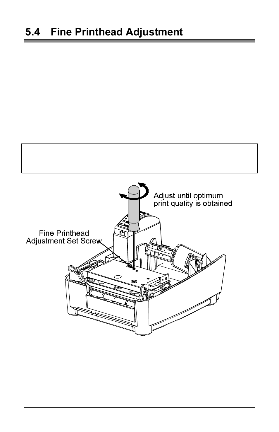 4 fine printhead adjustment | Datamax E-Class E-4304 User Manual | Page 52 / 80