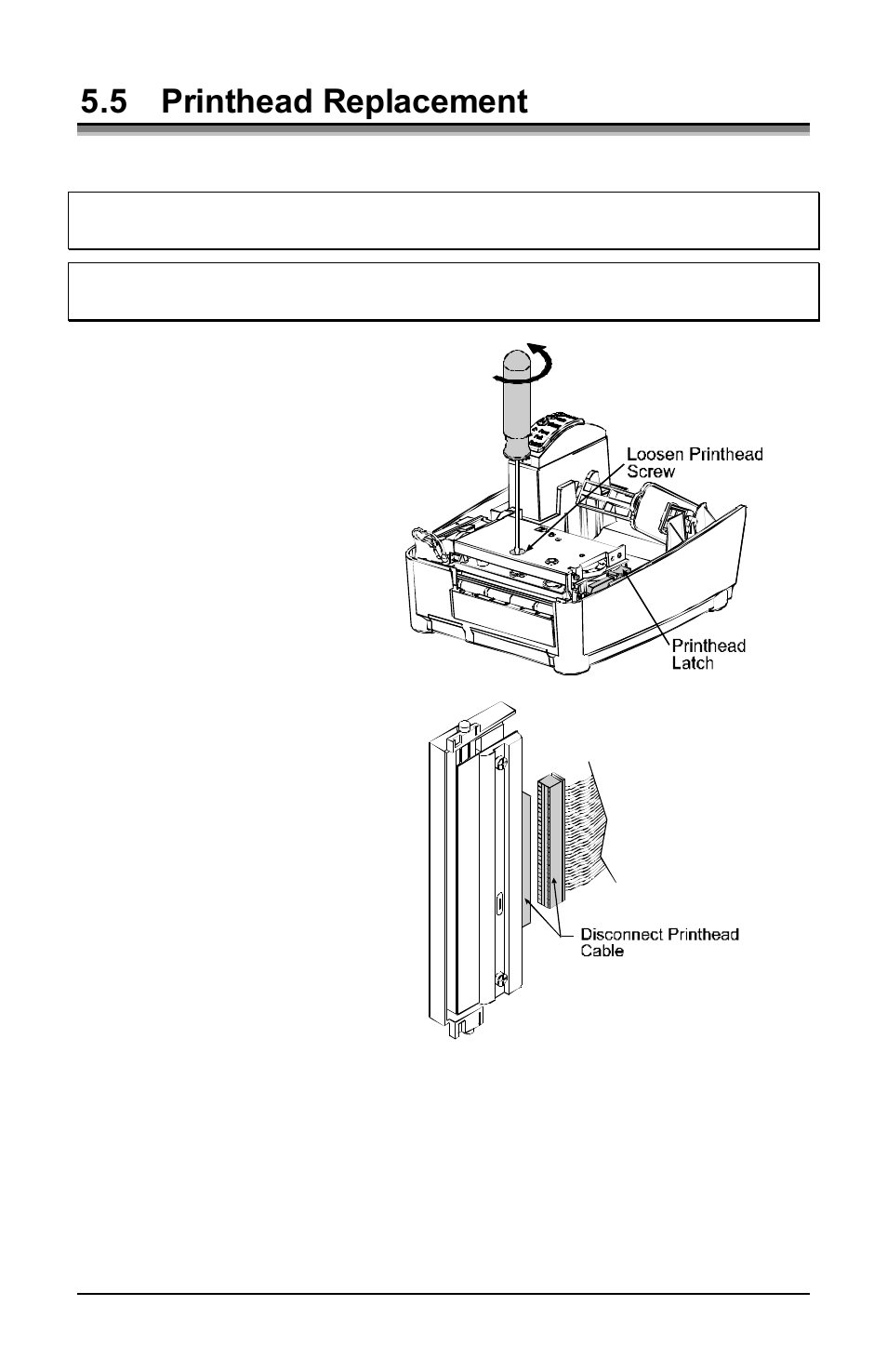 5 printhead replacement | Datamax E-Class E-4304 User Manual | Page 53 / 80