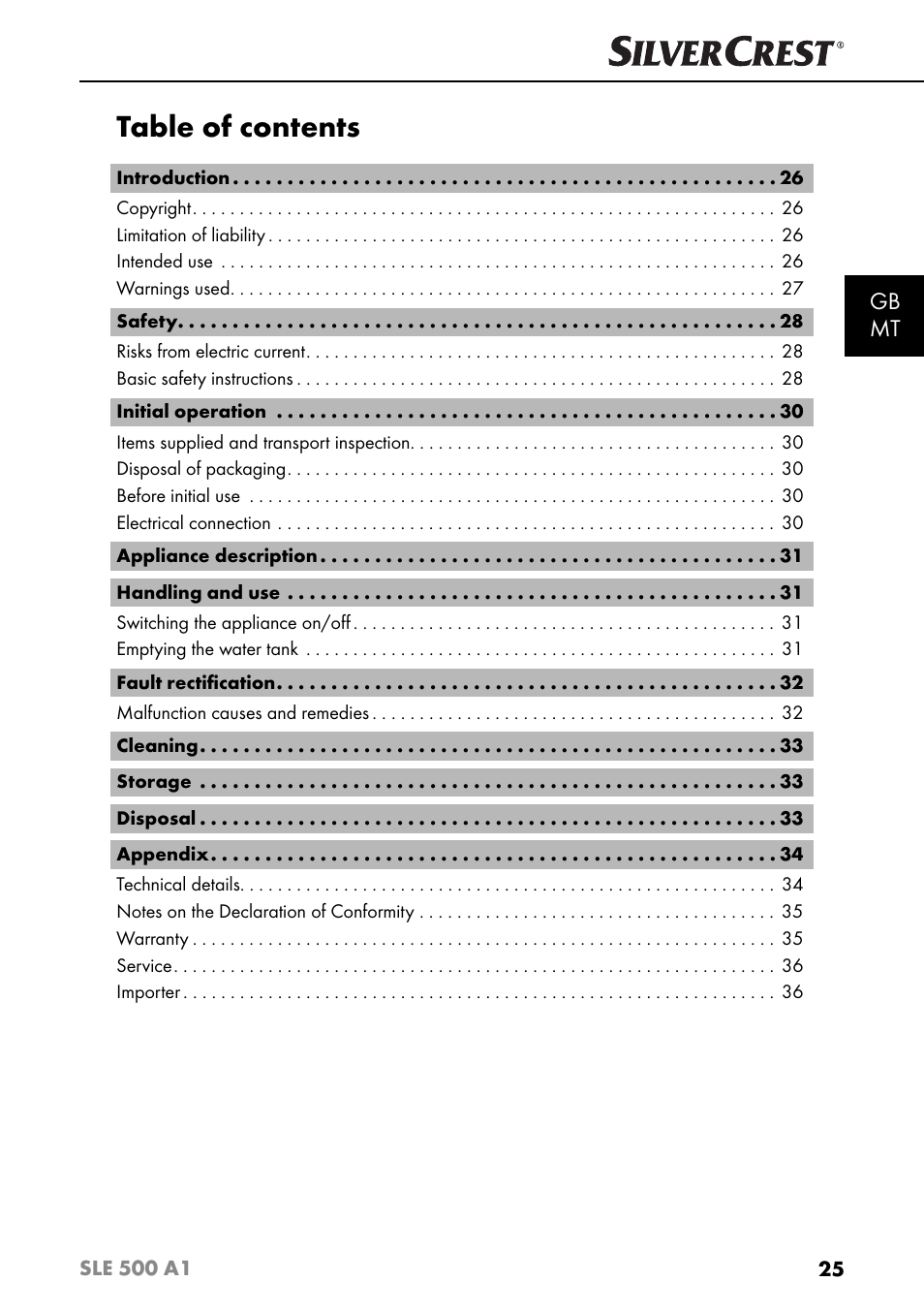 Silvercrest SLE 500 A1 User Manual | Page 28 / 52