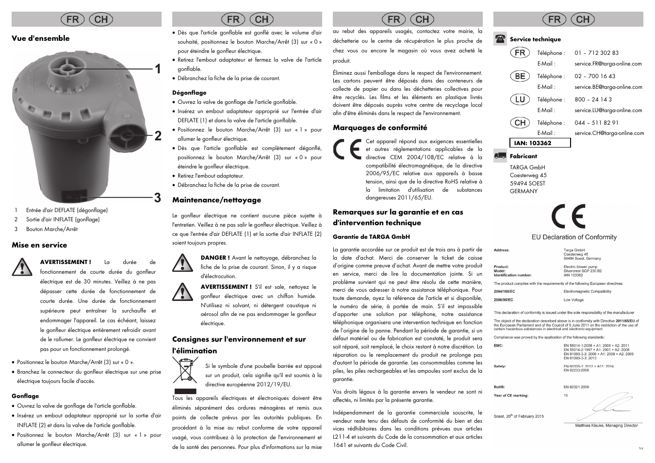 Silvercrest SGP 230 B2 User Manual | Page 4 / 8
