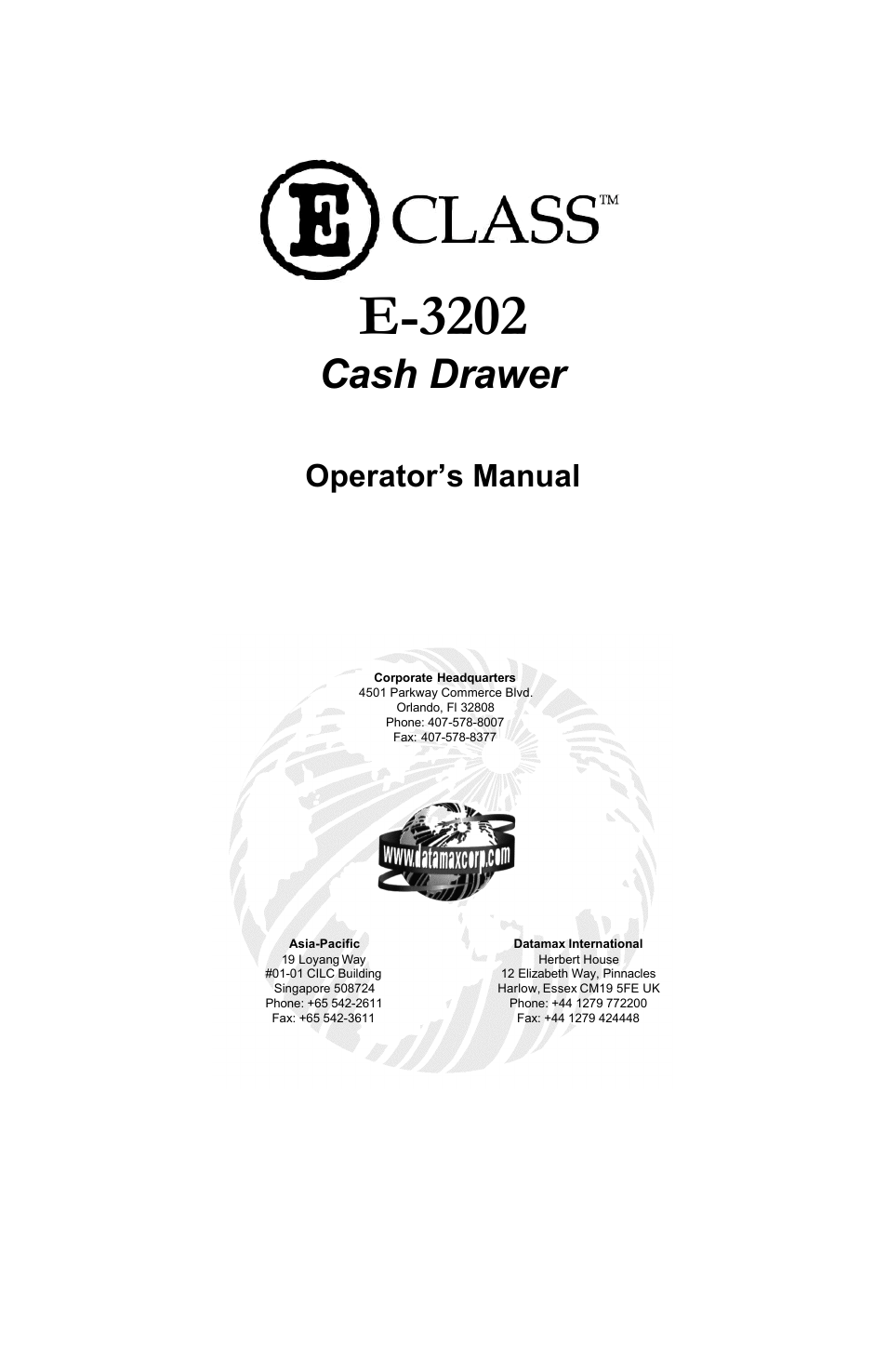 Datamax E-3202 User Manual | 62 pages