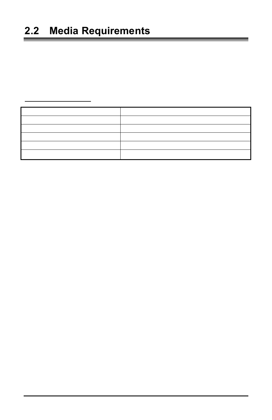 2 media requirements | Datamax E-3202 User Manual | Page 12 / 62