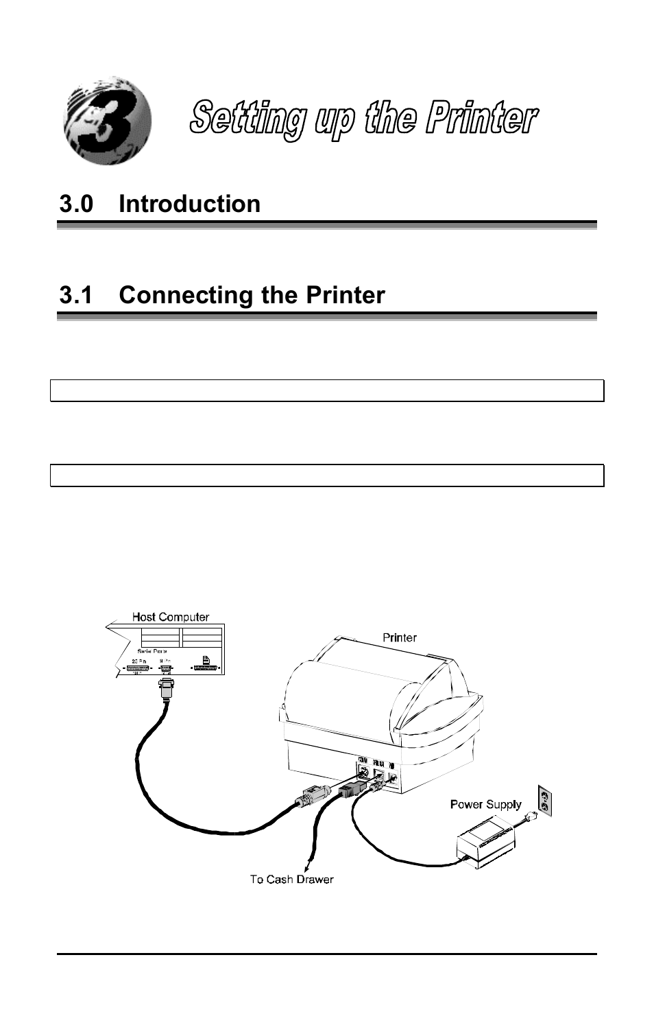 0 introduction, 1 connecting the printer | Datamax E-3202 User Manual | Page 13 / 62