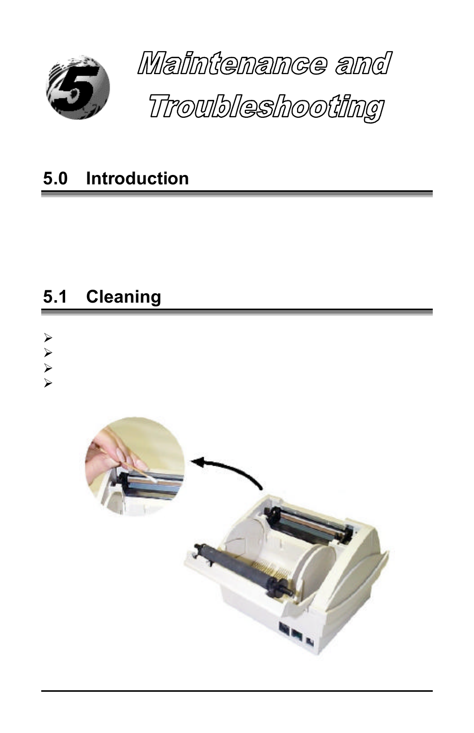 0 introduction, 1 cleaning | Datamax E-3202 User Manual | Page 35 / 62