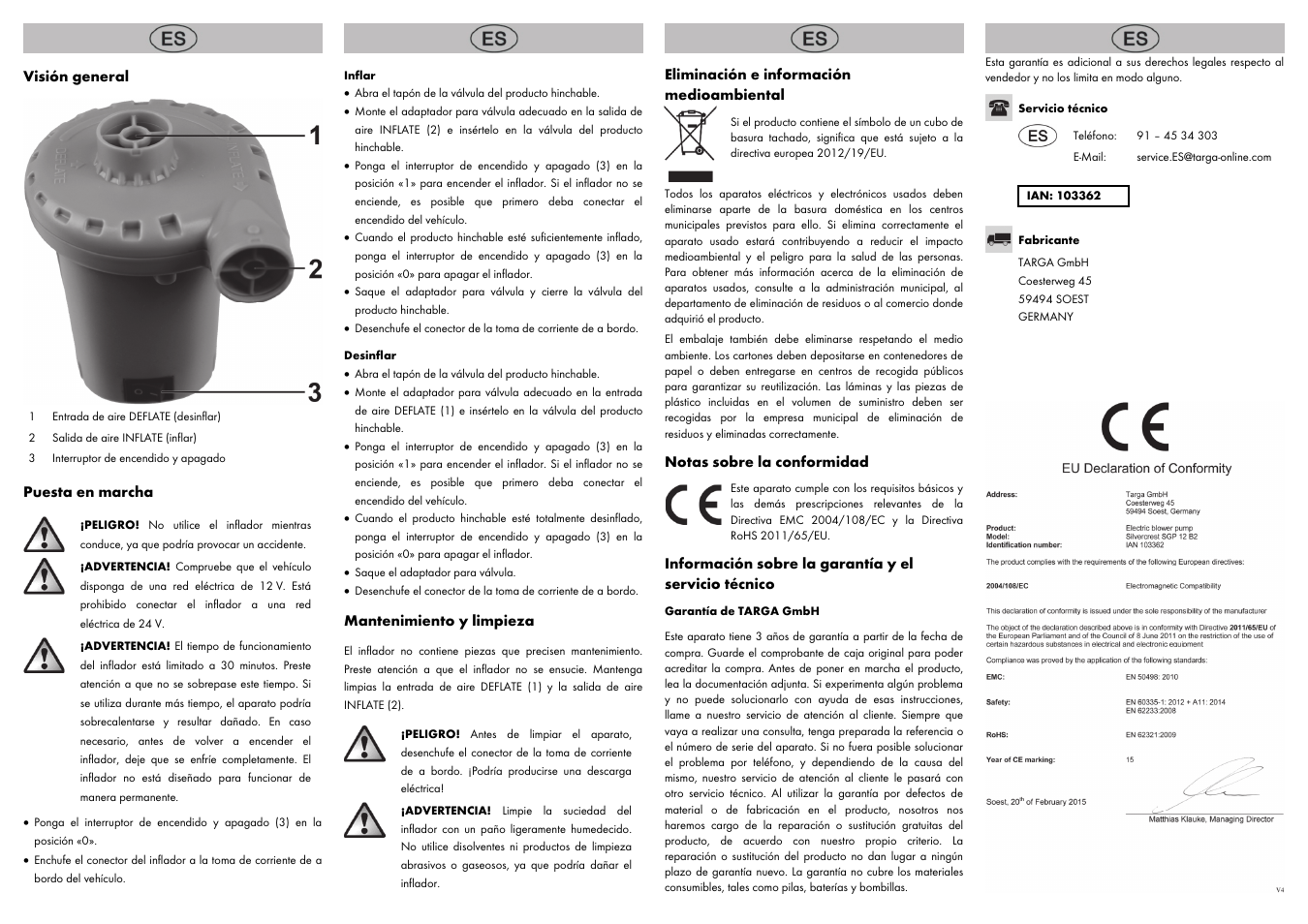 Silvercrest SGP 12 B2 User Manual | Page 2 / 8