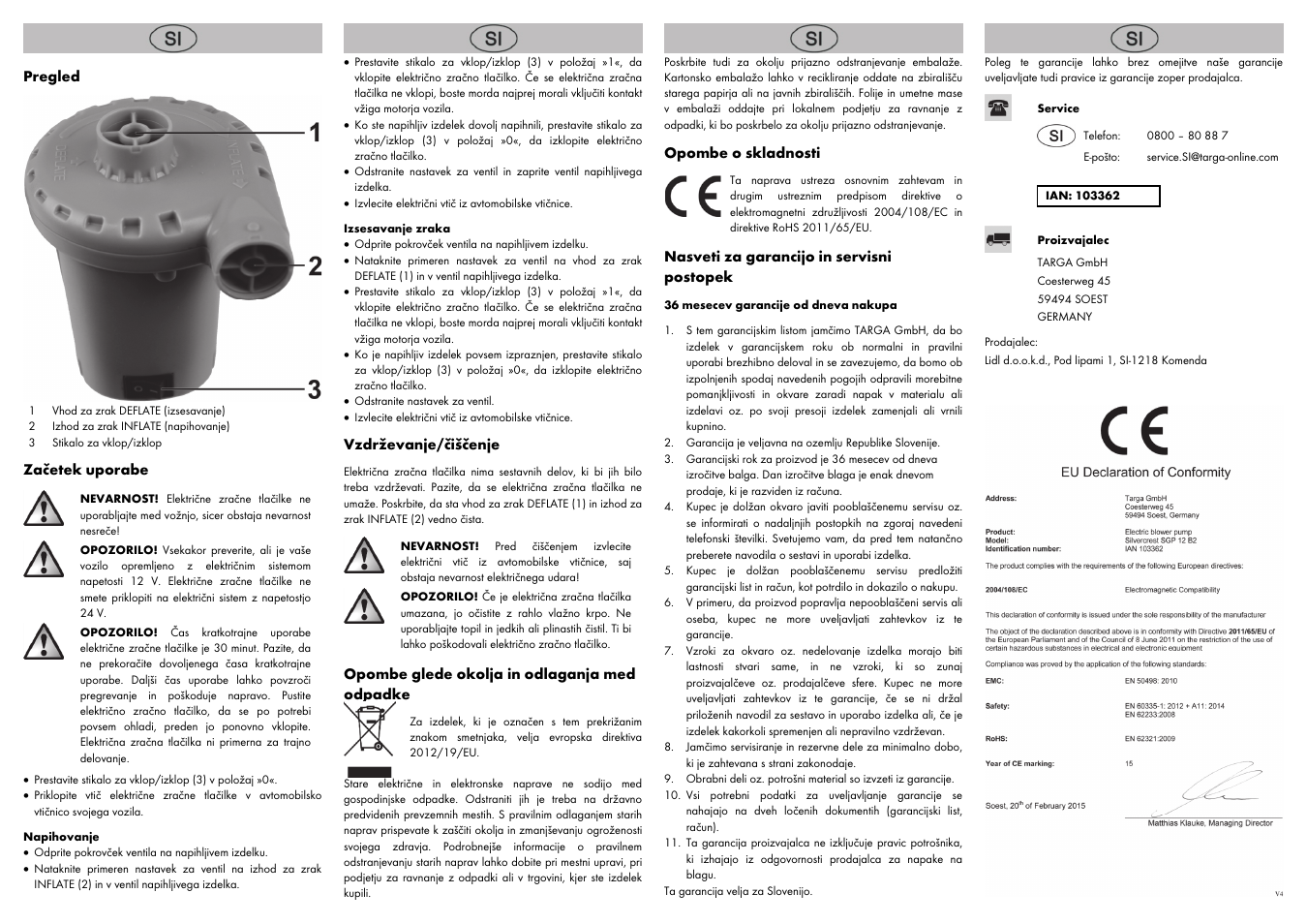 Silvercrest SGP 12 B2 User Manual | Page 8 / 14