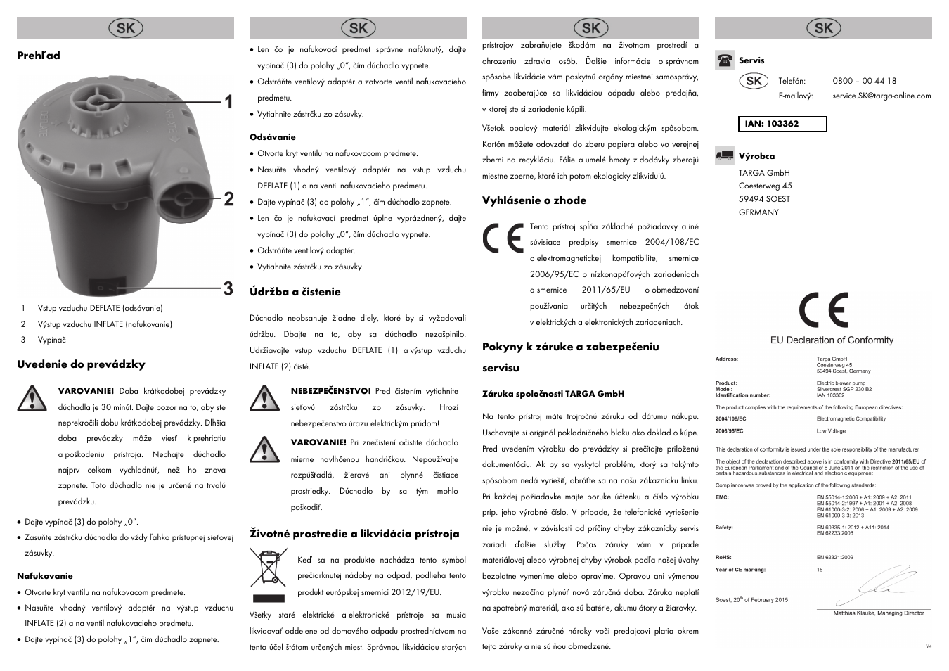 Silvercrest SGP 230 B2 User Manual | Page 12 / 14