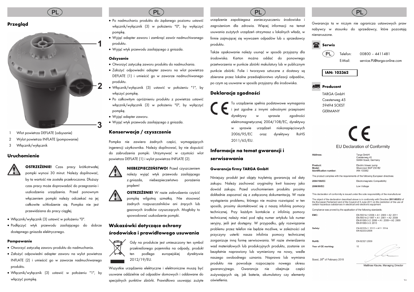 Silvercrest SGP 230 B2 User Manual | Page 4 / 14