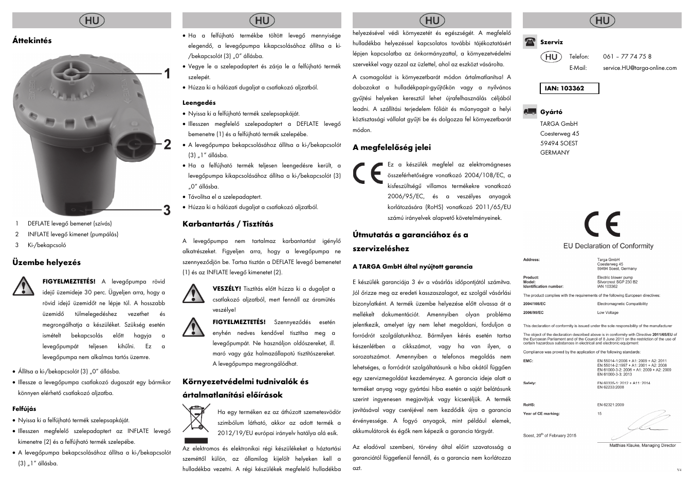 Silvercrest SGP 230 B2 User Manual | Page 6 / 14