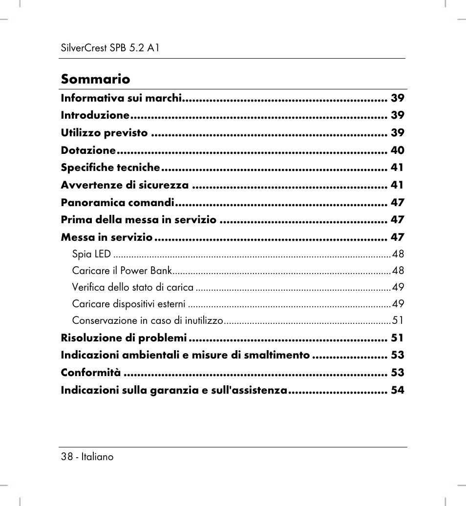 Silvercrest SPB 5.2 A1 User Manual | Page 40 / 76