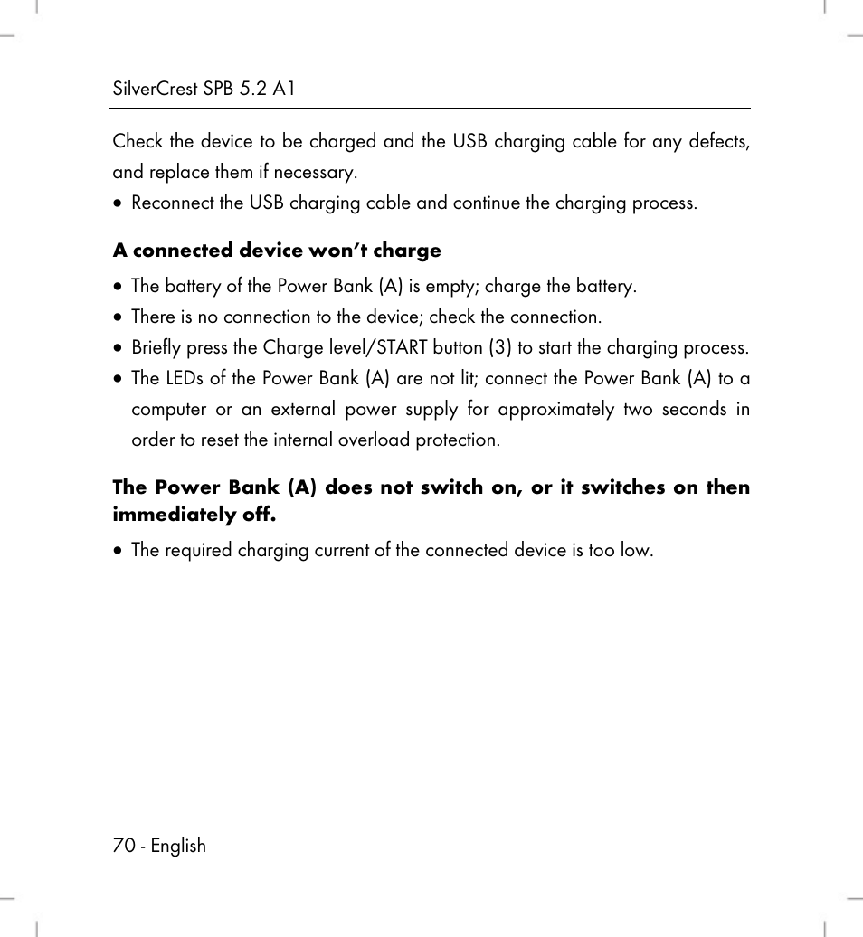 Silvercrest SPB 5.2 A1 User Manual | Page 72 / 76