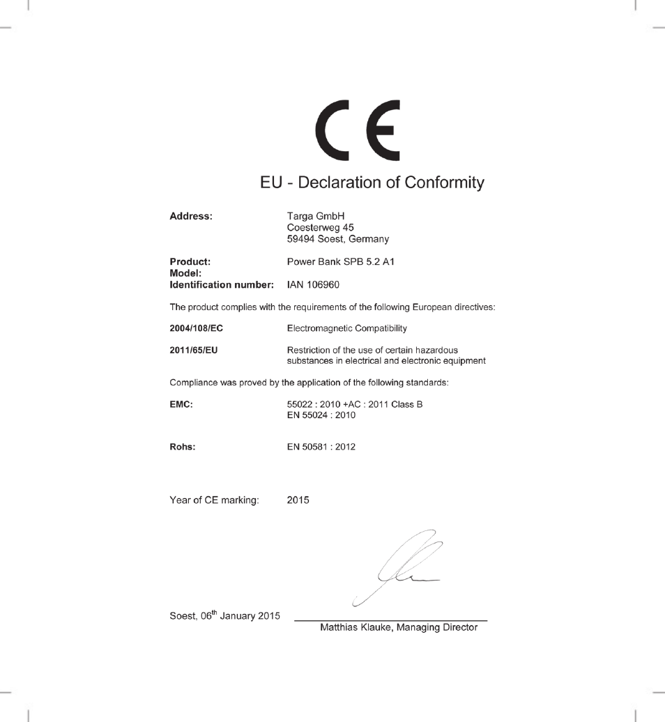 Silvercrest SPB 5.2 A1 User Manual | Page 76 / 76