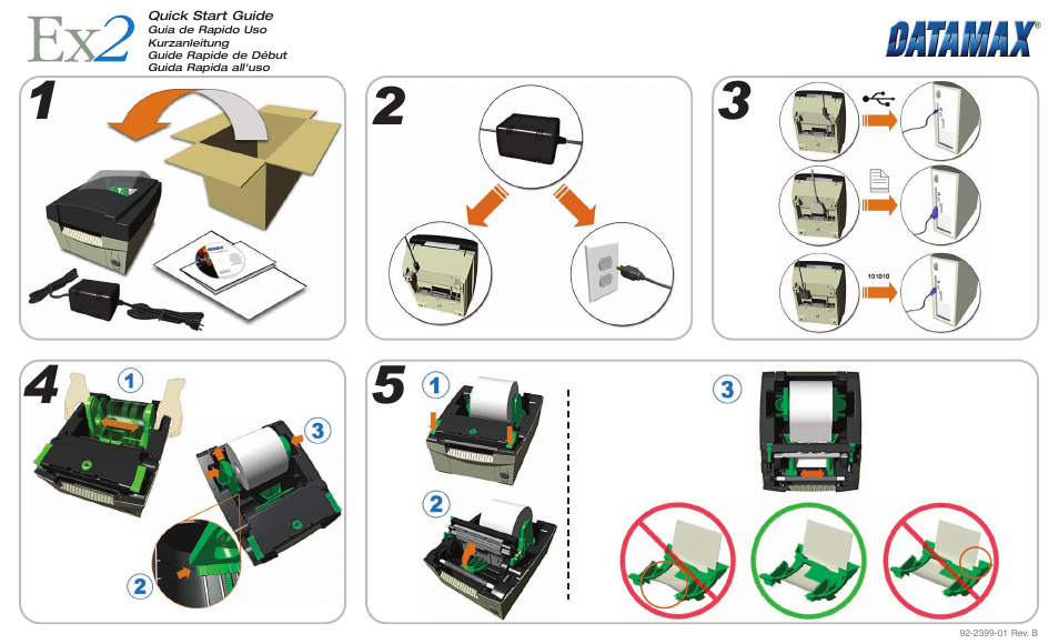 Datamax Ex2 User Manual | 2 pages