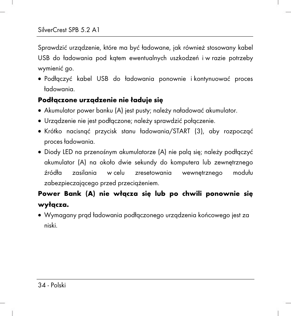 Silvercrest SPB 5.2 A1 User Manual | Page 36 / 108