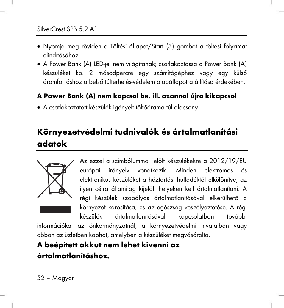 Silvercrest SPB 5.2 A1 User Manual | Page 54 / 108