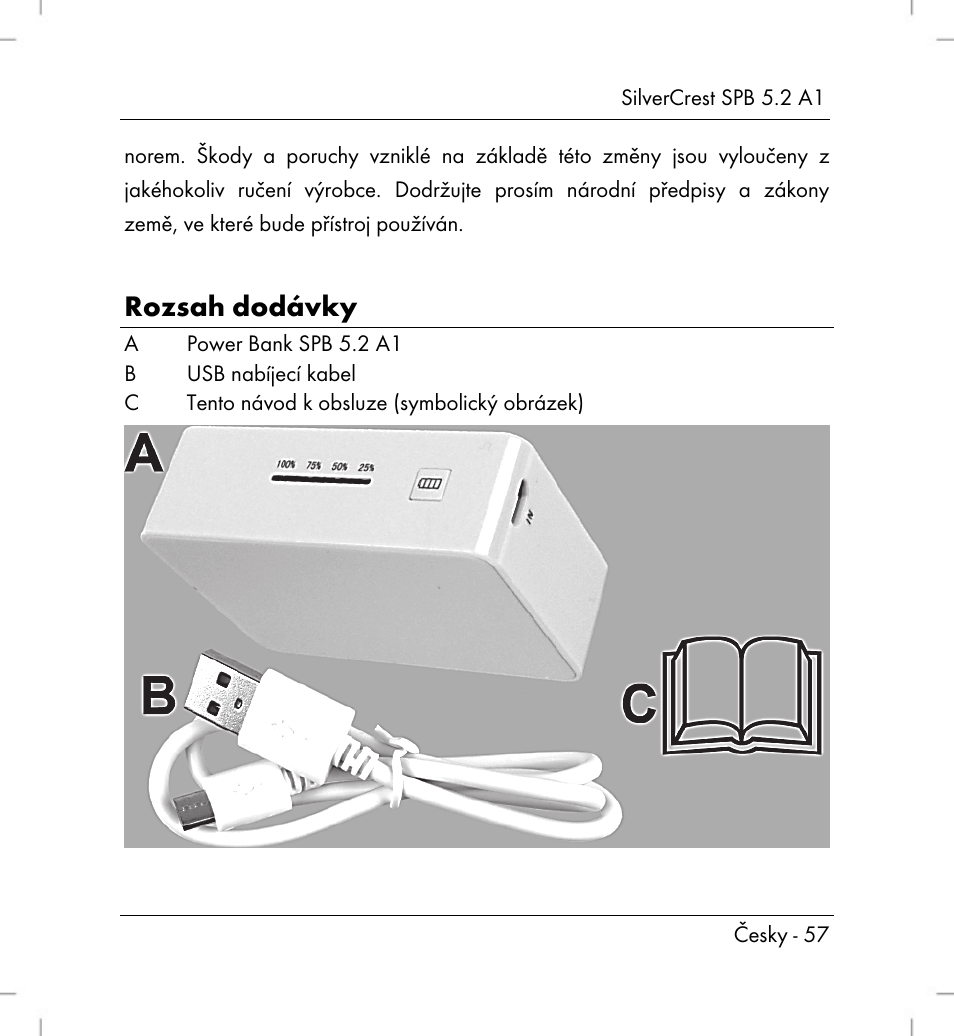 Rozsah dodávky | Silvercrest SPB 5.2 A1 User Manual | Page 59 / 108
