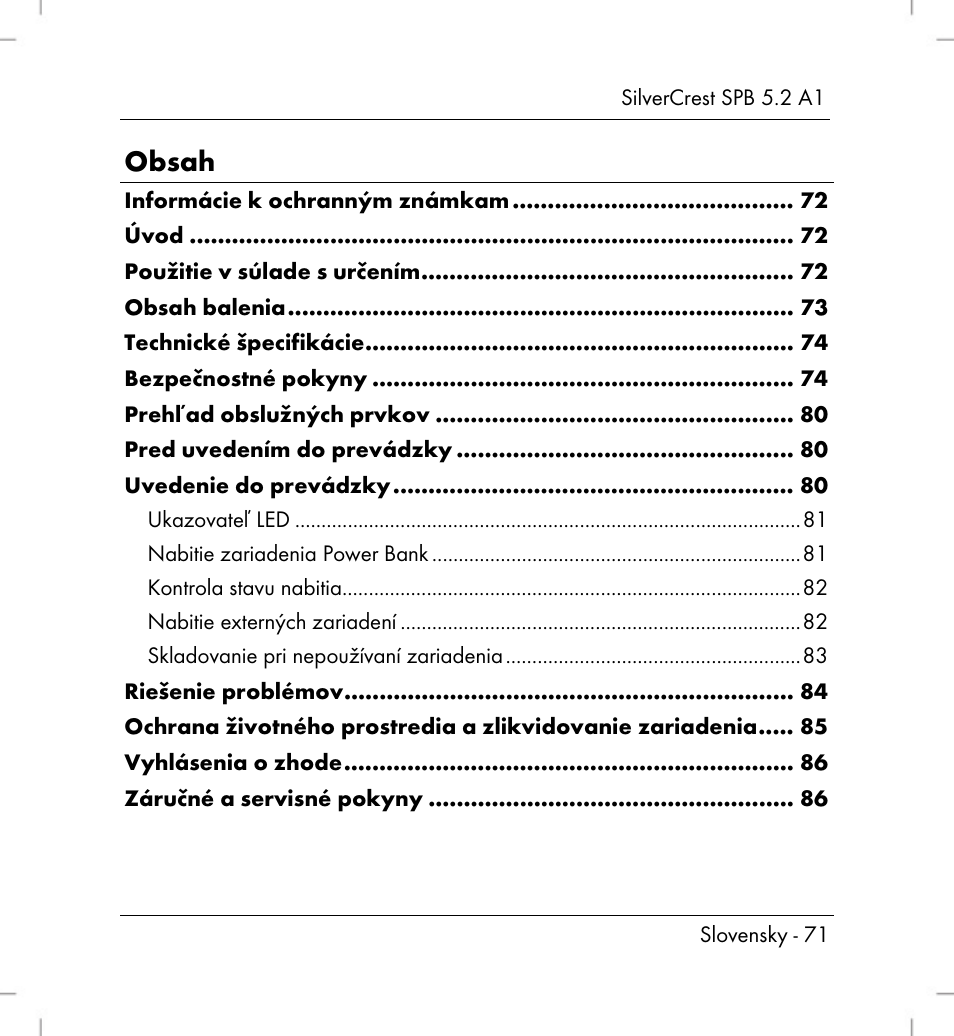 Silvercrest SPB 5.2 A1 User Manual | Page 73 / 108