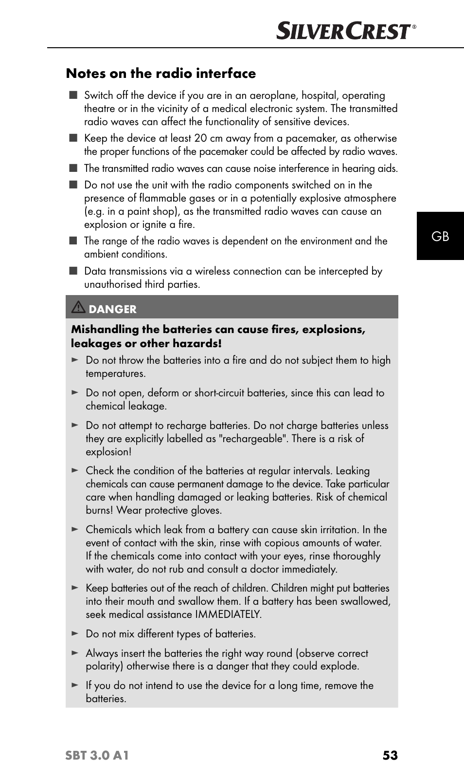 Silvercrest SBT 3.0 A1 User Manual | Page 56 / 67