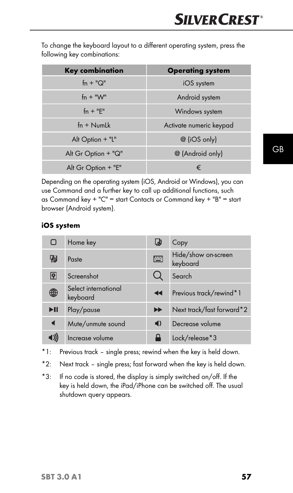 Silvercrest SBT 3.0 A1 User Manual | Page 60 / 67