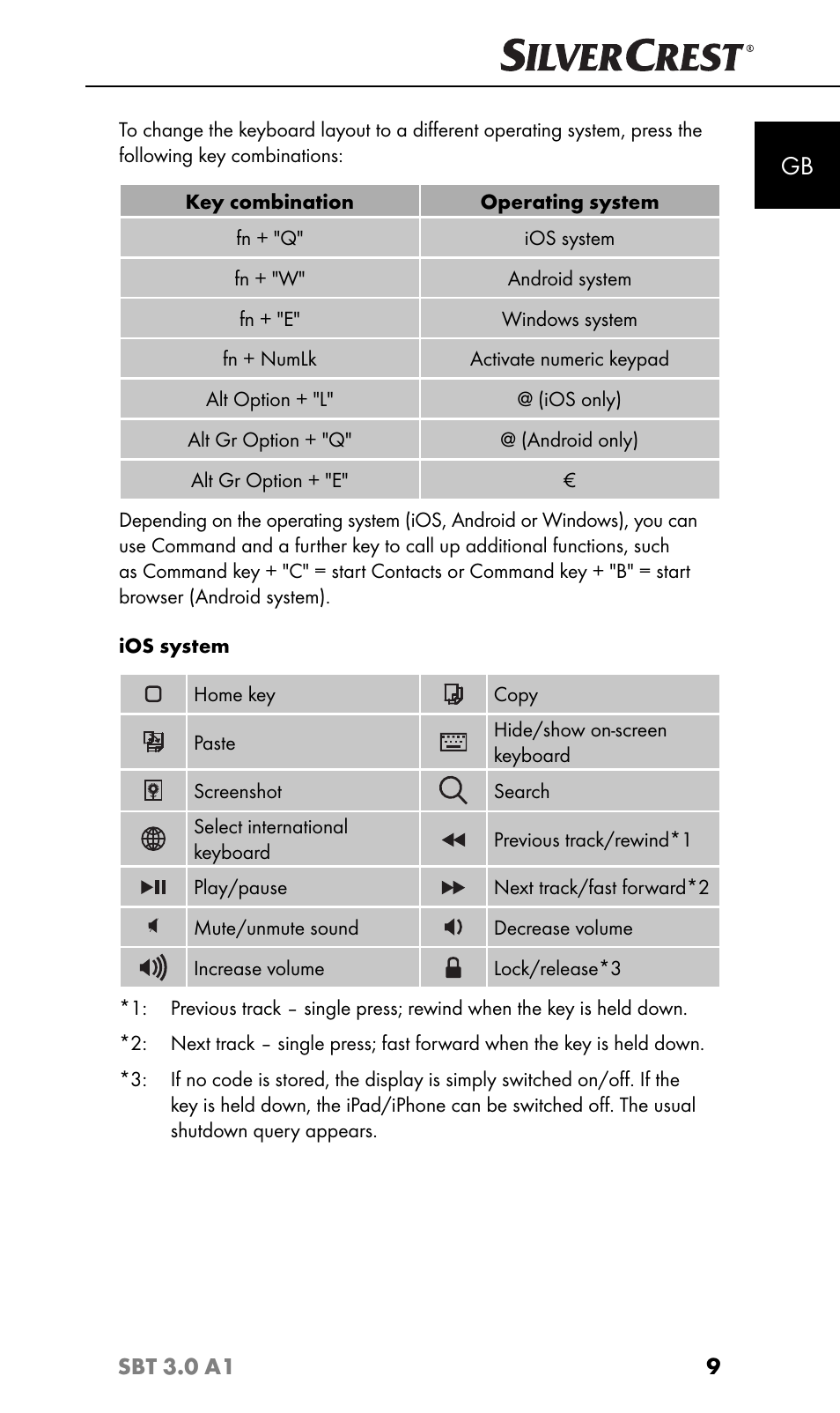 Silvercrest SBT 3.0 A1 User Manual | Page 12 / 51