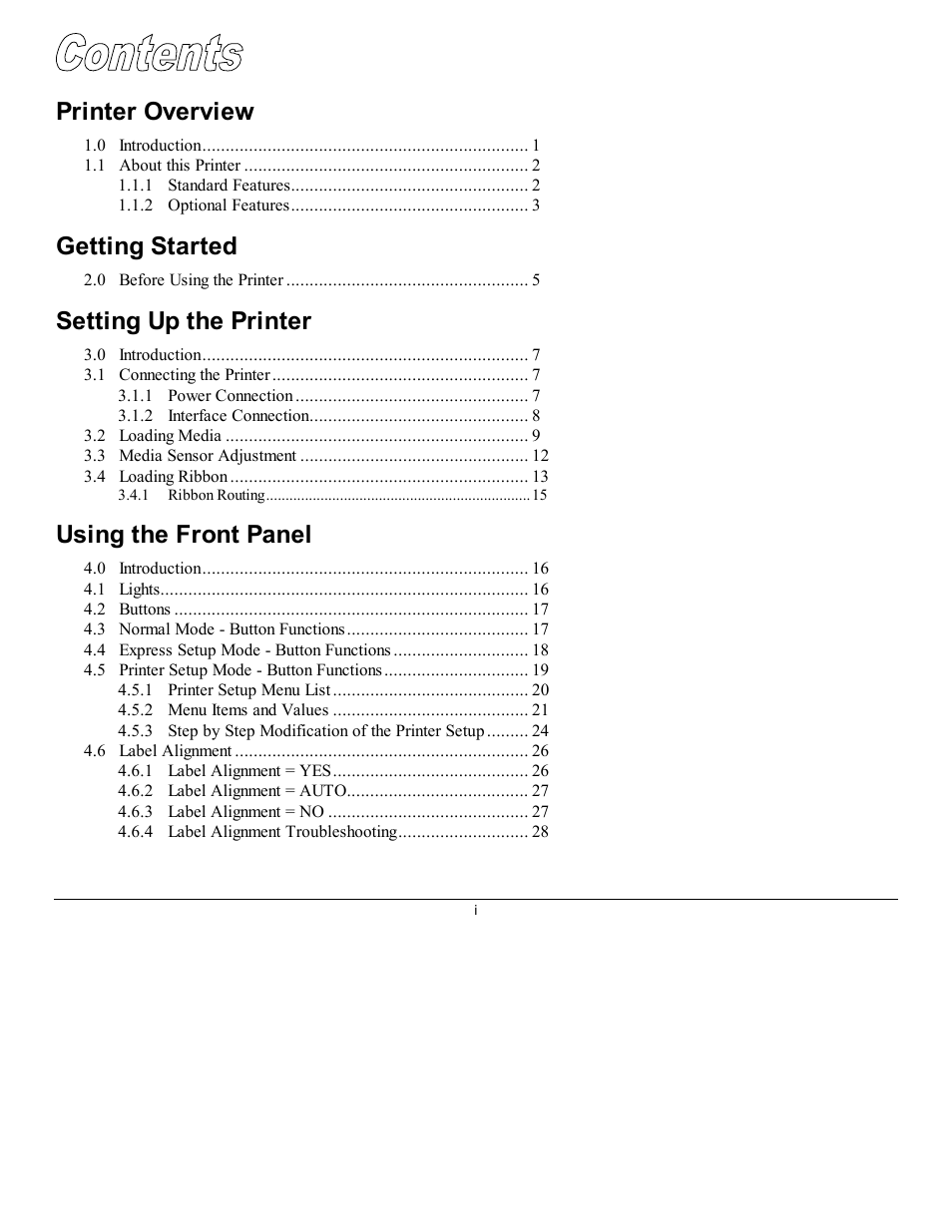 Datamax M-Class Mark II M-4206 User Manual | Page 5 / 76