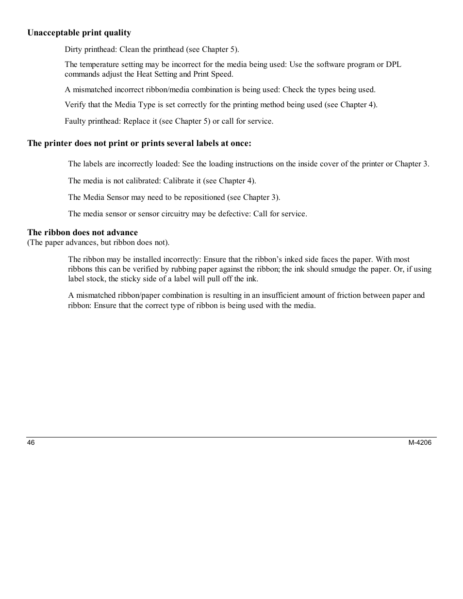 Datamax M-Class Mark II M-4206 User Manual | Page 52 / 76