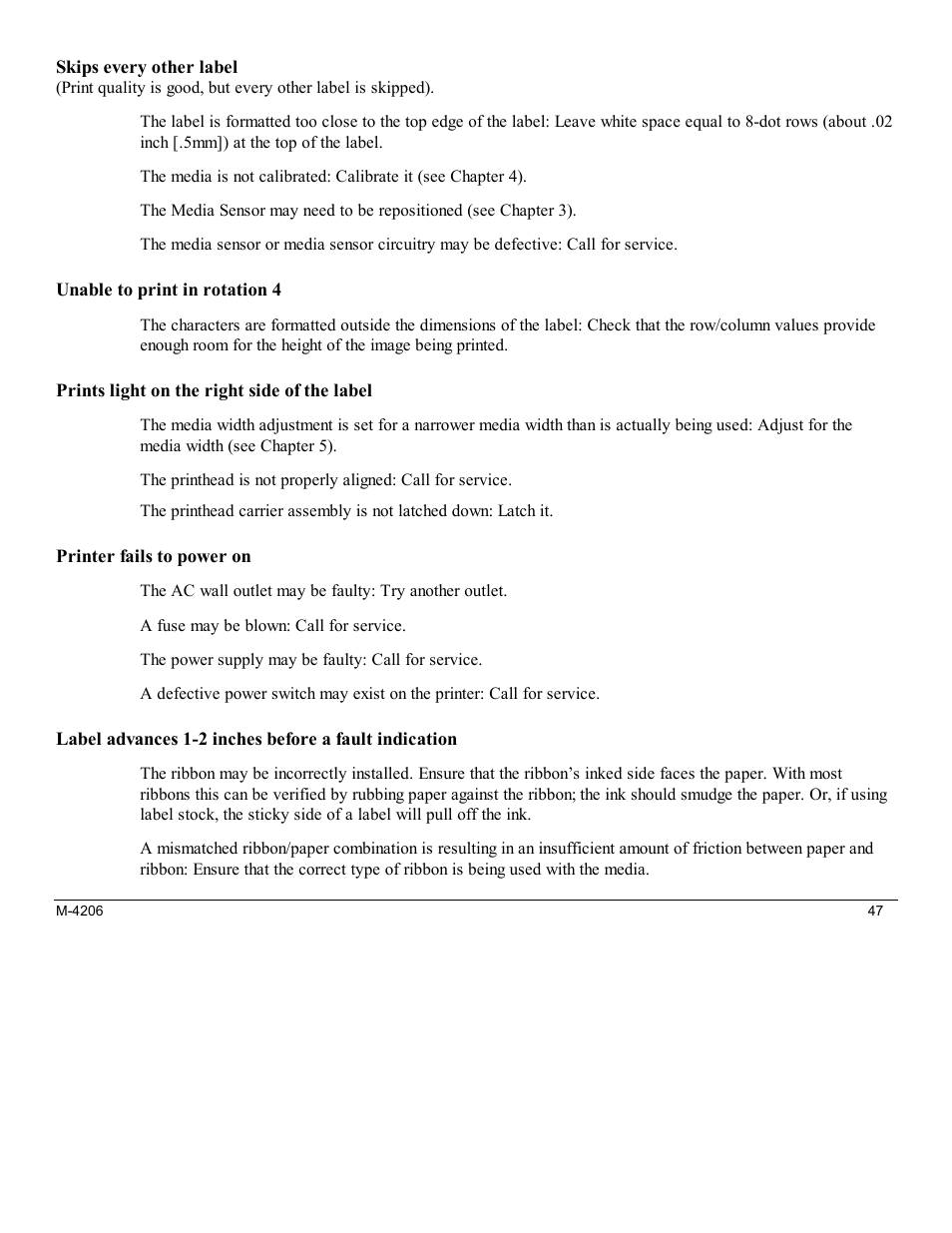 Datamax M-Class Mark II M-4206 User Manual | Page 53 / 76