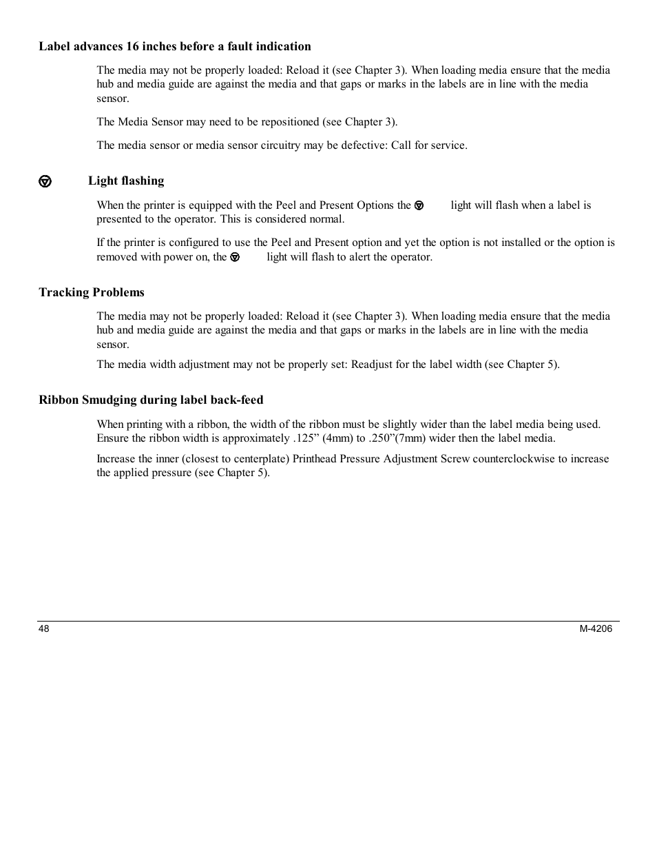 Datamax M-Class Mark II M-4206 User Manual | Page 54 / 76