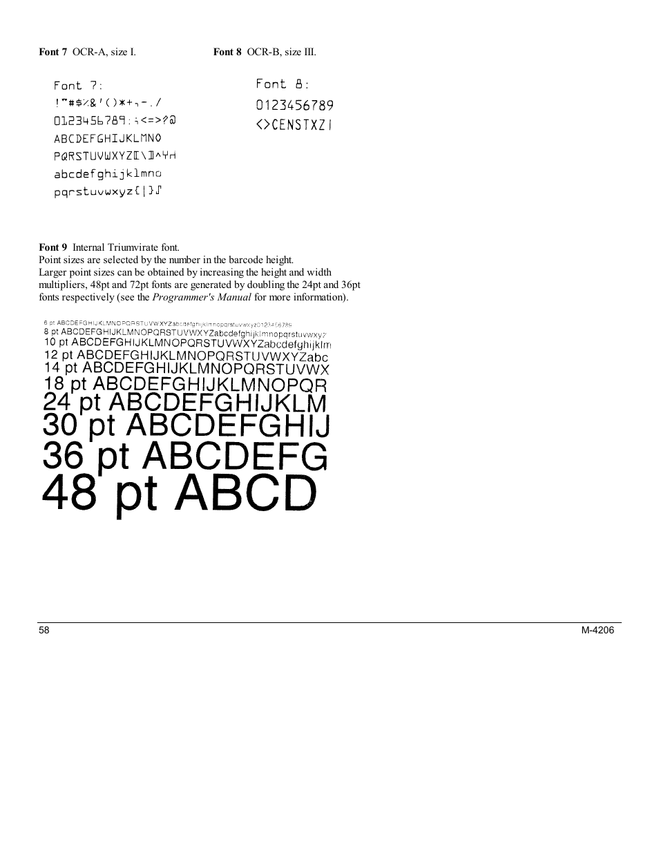 Datamax M-Class Mark II M-4206 User Manual | Page 64 / 76