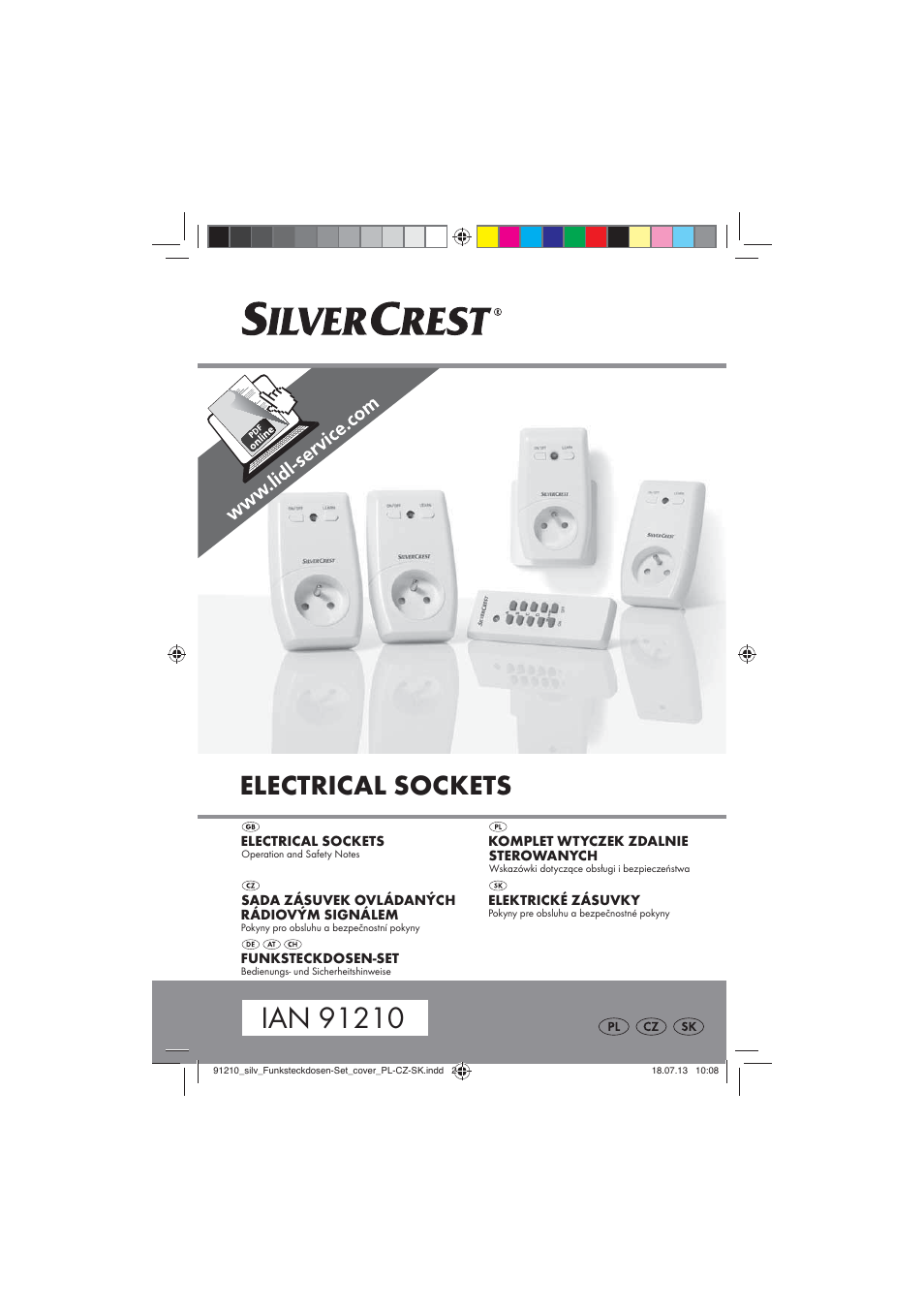 Silvercrest Electrical Sockets User Manual | 45 pages