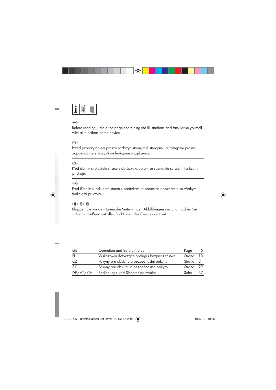Silvercrest Electrical Sockets User Manual | Page 2 / 45