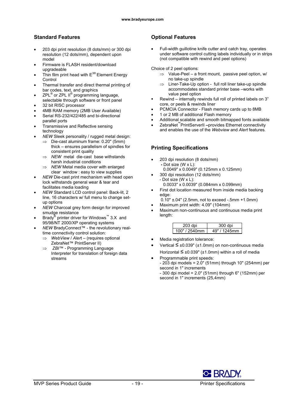 Datamax 200MVP User Manual | Page 19 / 30