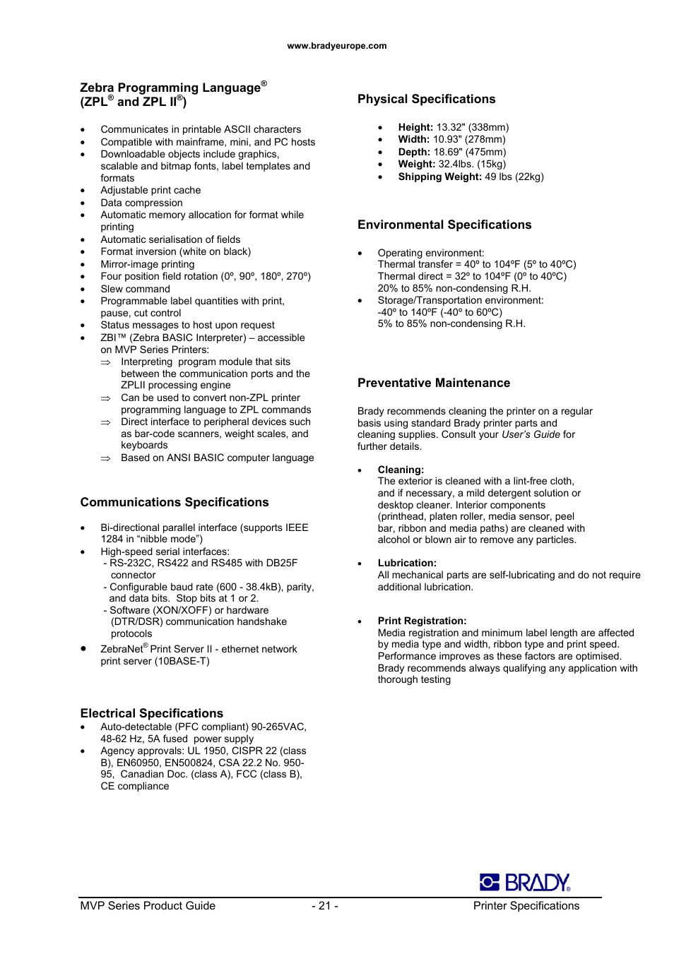 Datamax 200MVP User Manual | Page 21 / 30