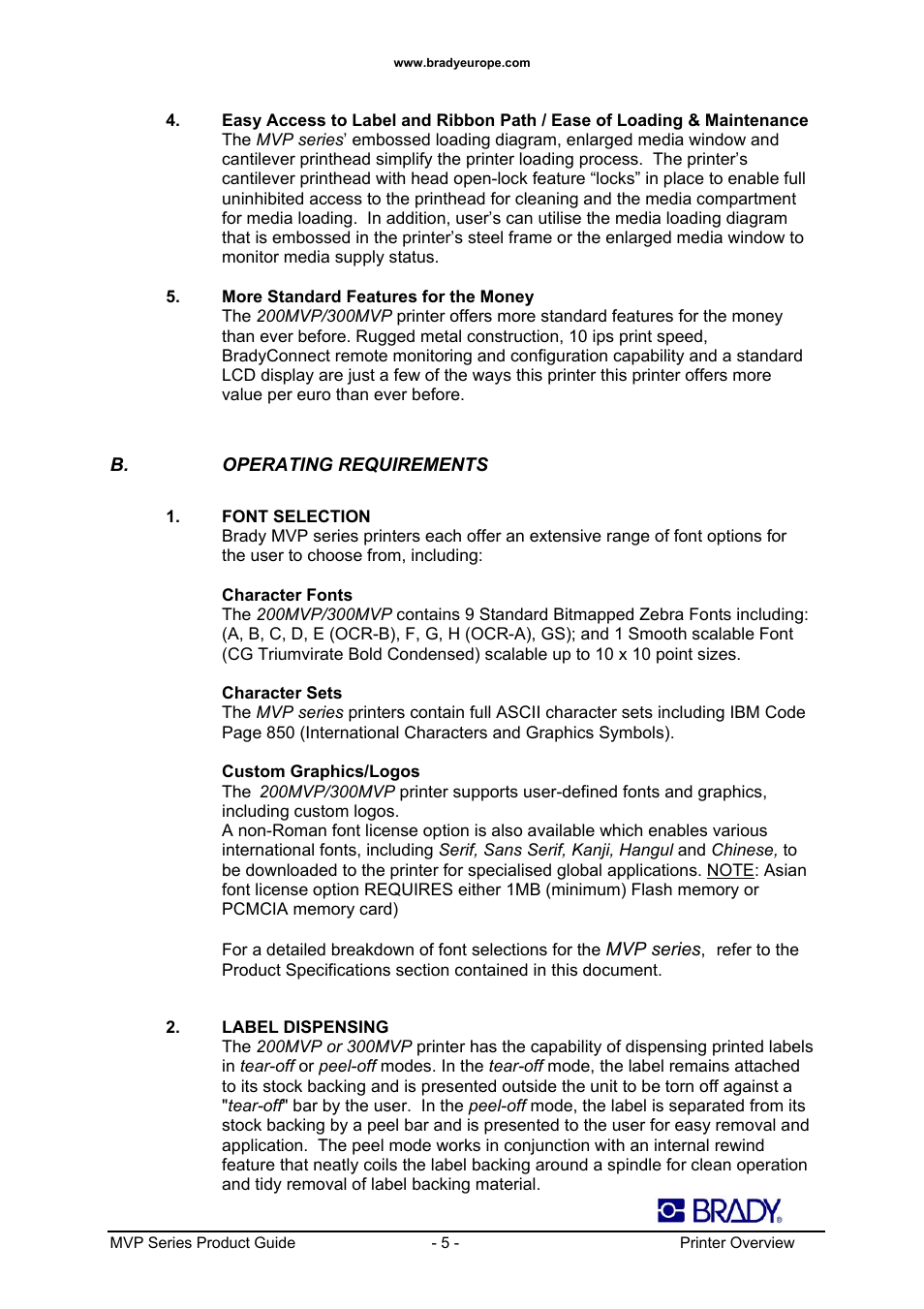 Datamax 200MVP User Manual | Page 5 / 30