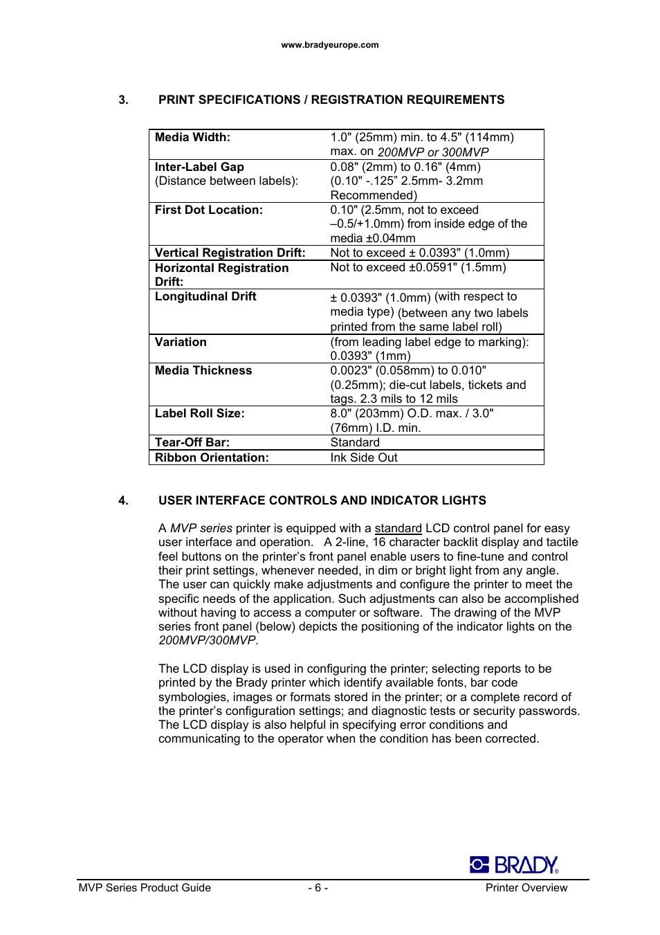 Datamax 200MVP User Manual | Page 6 / 30