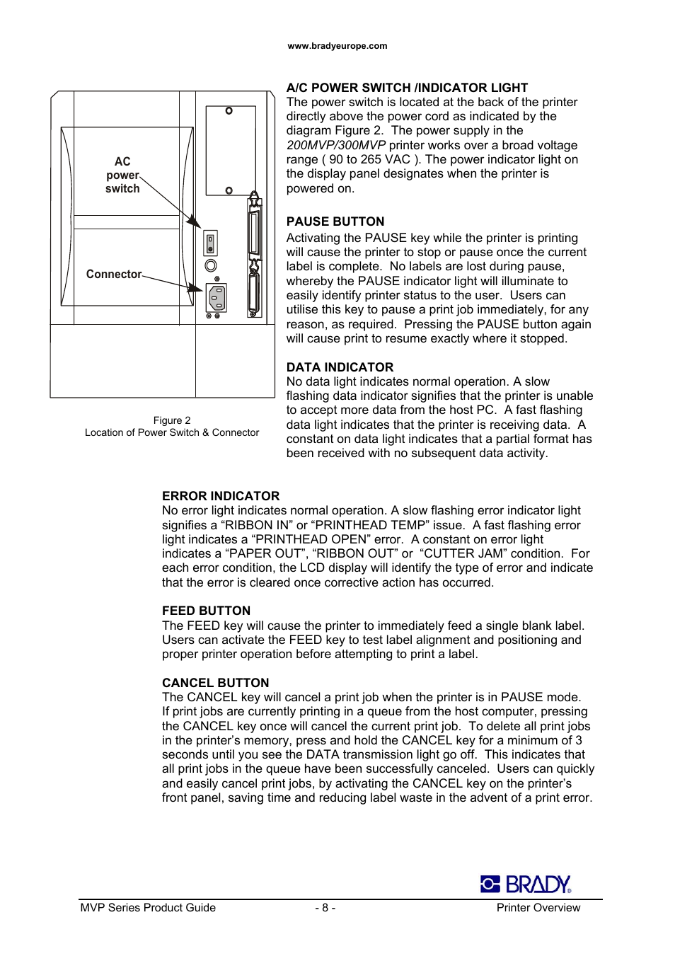 Datamax 200MVP User Manual | Page 8 / 30