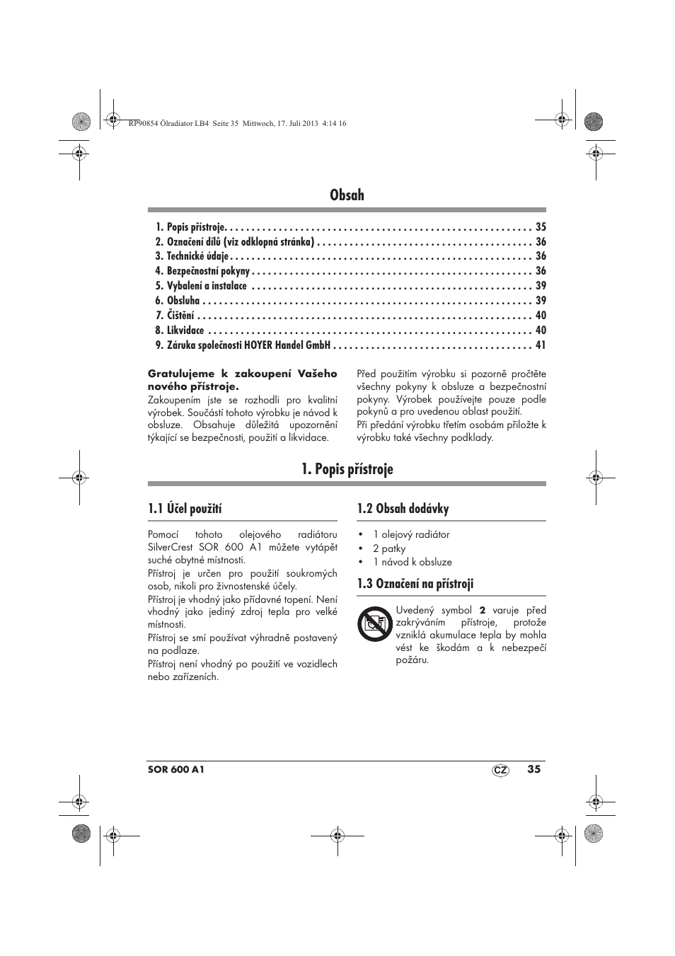 Silvercrest SOR 600 A1 User Manual | Page 37 / 62