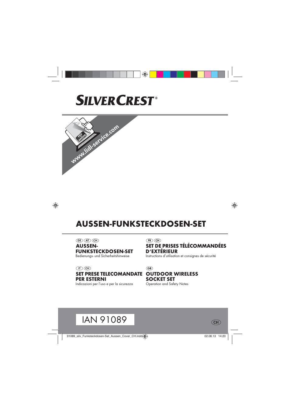 Silvercrest WIRELESS SOCKET SET User Manual | 45 pages