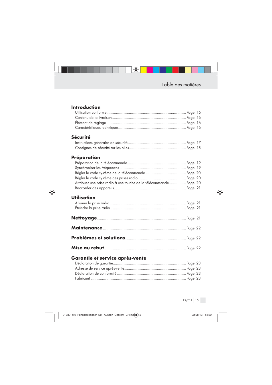 Silvercrest WIRELESS SOCKET SET User Manual | Page 15 / 45