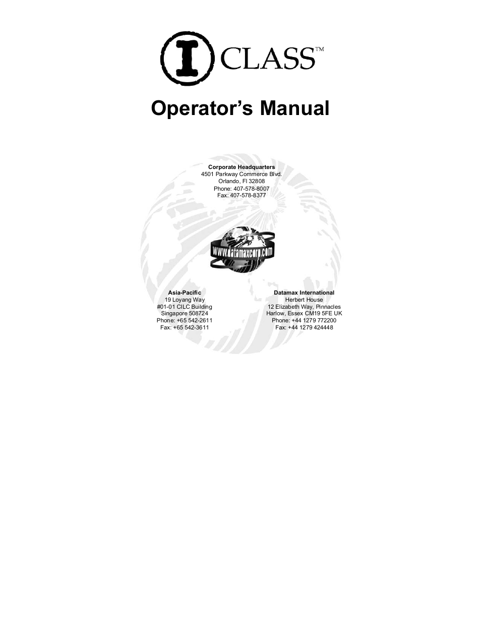 Datamax I-4208 User Manual | 146 pages