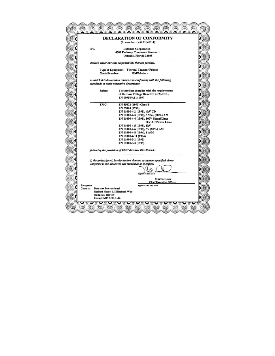 Datamax I-4208 User Manual | Page 5 / 146